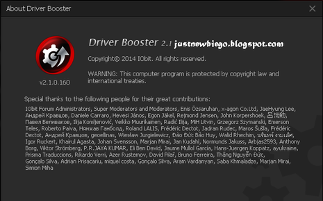Iobit Driver Booster Pro 2.1.0.160 Update Terbaru dengan Serial Number